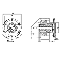 Adapter DIN 100 do PTO