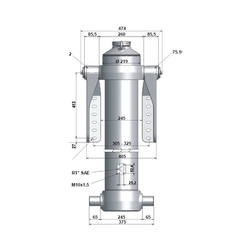 Siłownik GEORG  - GFM-SG-169-5-6350